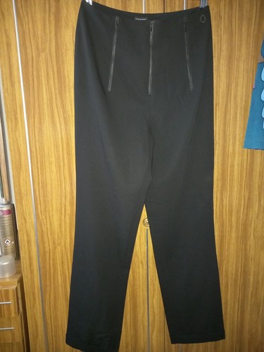 Pantaloni vintage da donna CHANEL neri 100% lana taglia 38 made in France