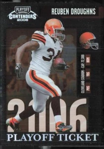 2006 Playoff Contenders #24 Reuben Droughns Playoff Ticket #/199 - Picture 1 of 2