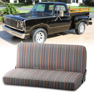 Cubierta de asiento delantero tamaño completo para silla de montar de camioneta Dodge D150 D150 W150 Foto 1 de 4