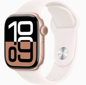 Apple Watch Series 10 GPS+Cellular, 42mm, Rose Gold, Sports band Light Blush - Zdjęcie 1 z 3