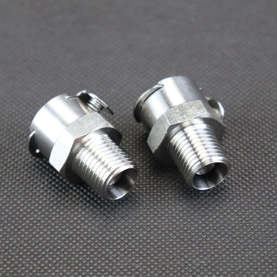 Acoplamiento de desconexión de liberación rápida de metal hembra montaje combustible gasolina Ducati 2 un. Foto 1 de 4