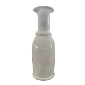 Vaso Scultura da Tavolo in Marmo Bianco Carrara Italian Marble Decor H 28cm - Imagen 1 de 2