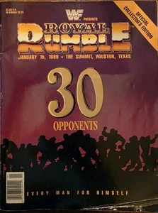 WWF 1989 Royal Rumble Offical Program - Picture 1 of 15