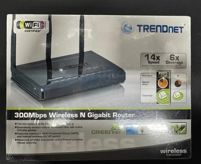 TRENDnet TEW-639GR HW V2 N300 Wireless Gigabit Router (Z27) - Image 1 of 3