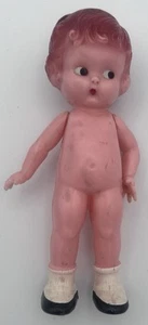 Knickerbocker Co. Vintage Puppen Hartplastik Rassel Mädchen keine Kleidung 6" groß - Bild 1 von 4
