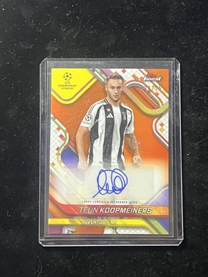 Teun Koopmeiners 2024-25 Topps Finest UEFA UCC Auto Orange Refractors /25 - Image 1 of 2