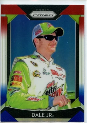 2019 Panini Prizm Racing NASCAR VARIATION Red White Blue #41 Dale Earnhardt Jr - Image 1 of 2
