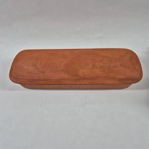 Plato Cassarola de Peces Vintage El Camino Products Terra Cotta Rojo-Naranja 19x7x4 - Imagen 1 de 24