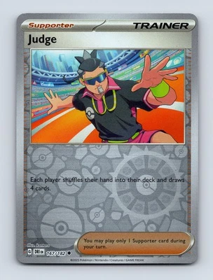 Judge Reverse Holo SV10: Destined Rivals 167/182 NM/NP - Image 1 of 2