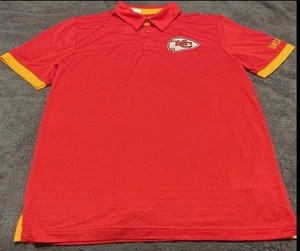 NFL Kansas City Chiefs Team Apparel rotes Poloshirt Herren Large - Bild 1 von 17