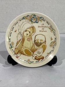 Cherished Teddies “A Basketful Of Wishes” 4.25” Decorative Plate HGT1-197 - Picture 1 of 3
