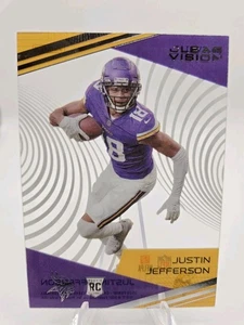 2020 Panini Chronicles - Clear Vision Rookies Justin Jefferson #CV-11 (RC) Mint - Picture 1 of 6