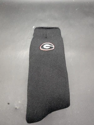 University Of Georgia Bulldogs UGA THICK Warm Embroidered Blackb Sz 8-12 1 Pair - Image 1 of 3