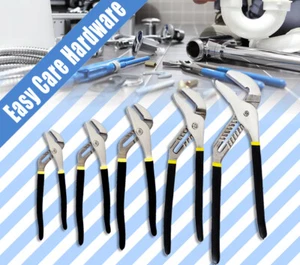 Multi Grip Groove Joint Water Pump Pliers 8' 10'' 12'' 16'' 20'' Pipe Wrench New - Picture 1 of 8
