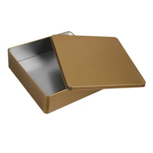 Storage Box Tin Tinplate Cookie Packing Boxes Candy Tins with Lids - Picture 1 of 12