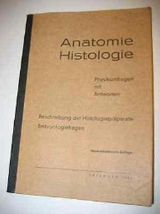Altes Schul Buch Anatomie Histologie Physikumfragen - Picture 1 of 1