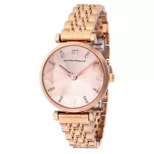 Reloj Mujer Montres Prestige X Invicta 32mm Acero Tono Rosa (MPW-0018) ¡Nuevo! - Imagen 1 de 8