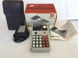 Vintage Rare Rockwell 202 Slide Rule Calculator 1974 In Working Condition - Picture 1 of 10