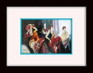 PATRICIA GOVEZENSKY • "Jealousy" • Individuell gerahmte Platte signiert Kunstdruck - Bild 1 von 2