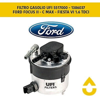 5517000 FILTRO GASOLIO UFI FORD FIESTA FOCUS 2 C MAX VOLVO C30 V50 cc 1600 TDCI - Image 1 of 4