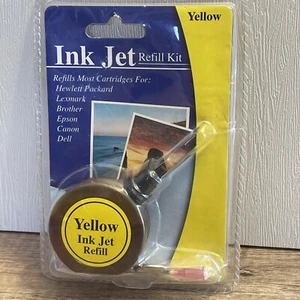 Inkjet Refill Kit Universal YELLOW for HP Lexmark Canon Epson Dell Brother New - Picture 1 of 4