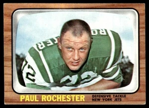 Topps Paul Rochester 1966 New York Jets #100 - Imagen 1 de 2