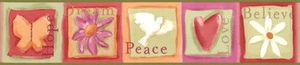 Brightly Colored Inspirational Wallpaper Border FF03112B - Picture 1 of 2