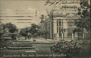 Buenos Aires Argentinien Argentina 1924 Plaza Italia Exposición de Agricultura - Picture 1 of 2