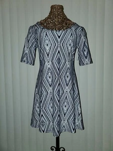 Joe Boxer Blue/White Skater Dress Juniors Size L - Picture 1 of 5