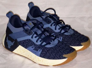 UNDER ARMOUR Project Rock 6 Hushed Navy Blue Blue Running Training Shoes Mens 7 - Picture 1 of 7