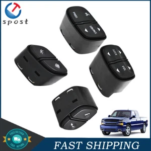 For Silverado GMC Steering Wheel Radio Volume Control 4x LED Light Switch Button - Picture 1 of 8