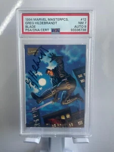 1994 Marvel Masterpieces  - Blade #12 / AUTOGRAPHED PSA Certified - Pop of 1!! - Picture 1 of 2