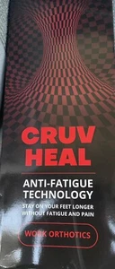 Cruv Heal Med Anti Fatigue Work Orthotic Insoles Arch Support Plantar Fasciitis - Picture 1 of 4