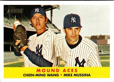 Chien-Ming Wang/Mike Mussina-2007 Topps Mound Aces #334 Yankees - Image 1 of 2