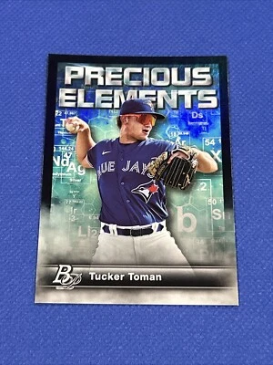 Tucker Toman 2023 Bowman Platinum Precious Elements Topps Card #pe-29 - Image 1 of 4