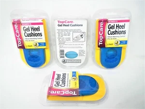 Top Care Women's Gel Heel Comfort Cushion Orthotic Insole Shock Absorbing 4 Pair - Picture 1 of 1