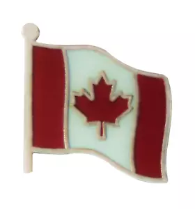 Canada Wavy Flag Pin Badge - Picture 1 of 3