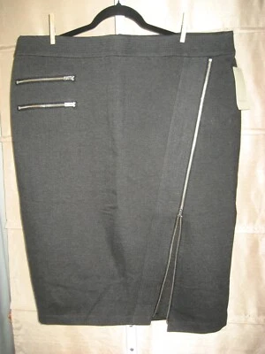 Sejour юбка новый с Ярлыками Sz 18 Gunmetal серый молнии Nordstrom красивый! - Изображение 1 из 4