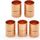 5Pcs 1/2 Inch Connector Gold Adapter Straight Coupling Copper Fitting  Home