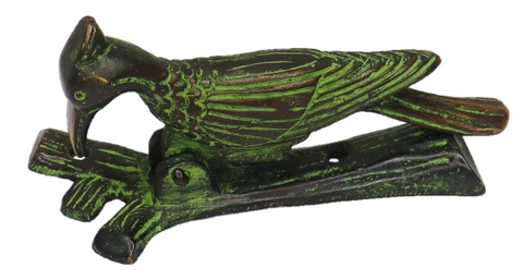 Woodpecker Shape Doorbell Antique Vintage Repro Handcrafted Brass Door Knocker Cover
