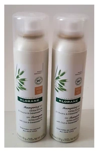 Klorane dry shampoo with oat milk - Dark Hair 2x 150ml - 2x net.wt.3.2oz - Picture 1 of 2