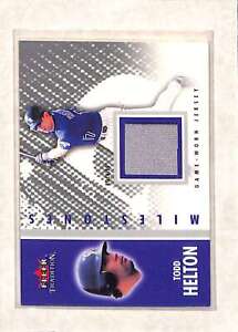 2003 Fleer Tradition #MS-TH Todd Helton Jersey Relic EX