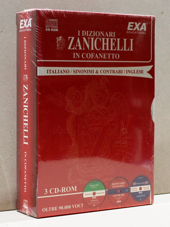 I DIZIONARI ZANICHELLI IN COFANETTO [3 cd, italiano/sinonimi & contrari/inglese] - Immagine 1 di 1