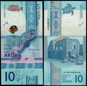 ARUBA 10 FLORIN (P21) 2019 UNC - Picture 1 of 1