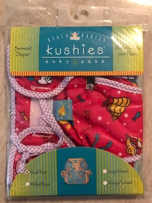 Kushies Beach Babies Swimsuit Diaper Size Small Petite Multicolor New - Image 1 of 2
