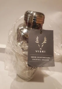 Viski 17 oz Professional Stainless Steel Cocktail Shaker w/ Built-in Strainer - Picture 1 of 4