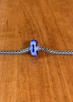 Cuentas de vidrio Trollbeads zafiro guepardo TGLBE-10419 Foto 1 de 4
