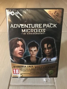 ADVENTURE PACK MICROIDS COMPUTER Games PC da Collezione Nuovi CD DVD ROM Sealed - Foto 1 di 2