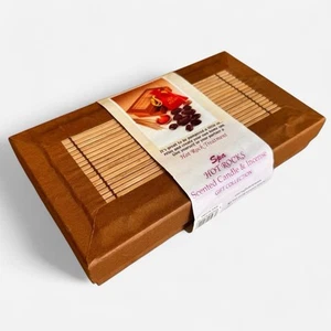 Spa Hot Rocks Set Massage Heatable Basalt Stones Velvet Pouch - Incense & Candle - Picture 1 of 7