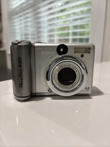Canon Power shot A80 Digital Camera With Box, Booklets And Cord***read descrip** - Picture 1 of 16